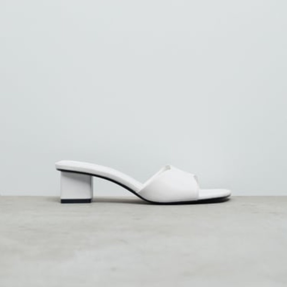 zara sandales blanches